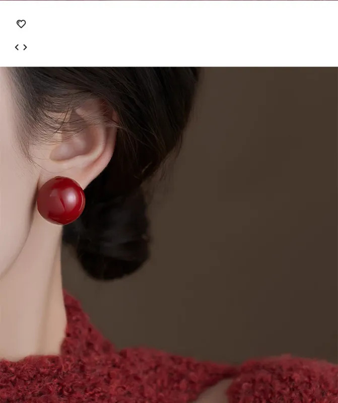 Women’s Minimalist Gap Imitation Pearl Stud Earrings Fashion Commuter Jewelry