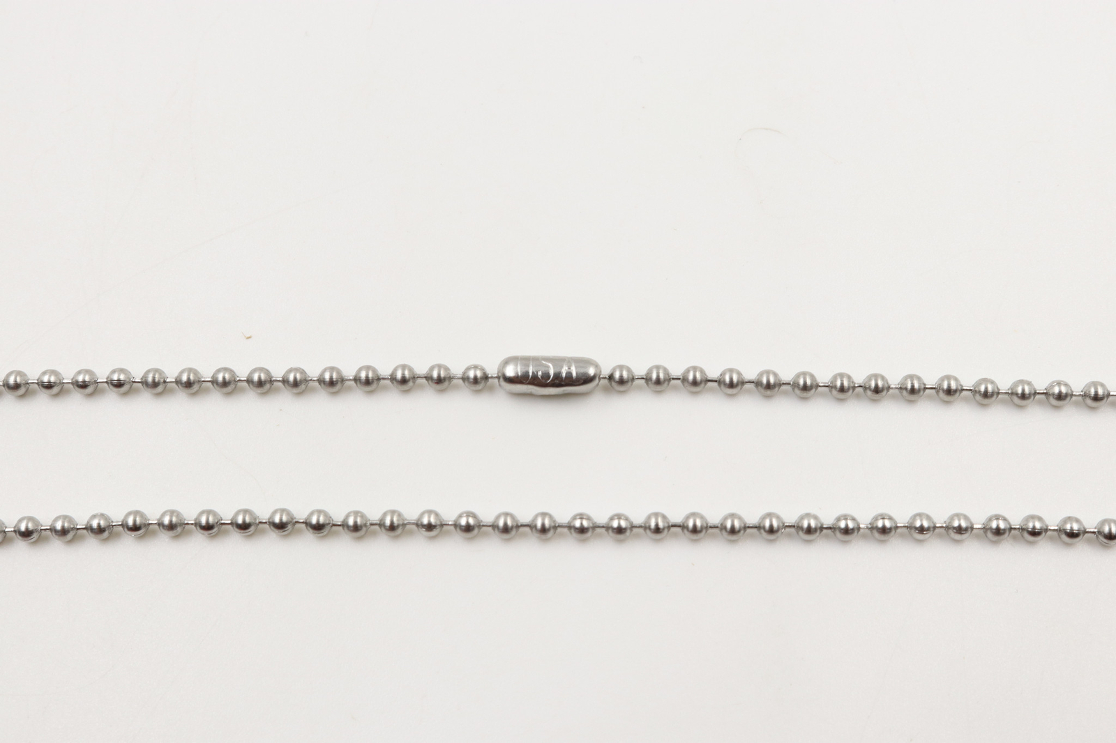 27″ Inch Stainless Steel #3 2.4mm Diameter Ball Chain Made in USA – Pack of 100
