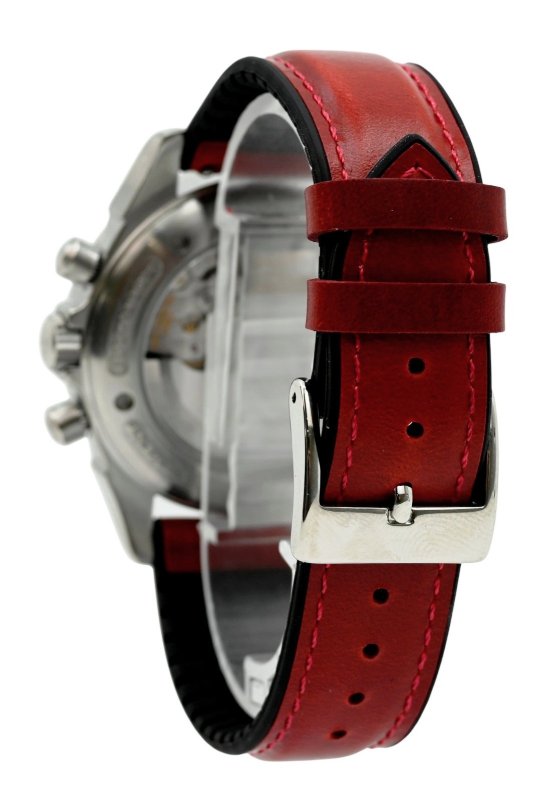 Omega 41mm Men’s DeVille Co-Axial Red Chronoscope Chronograph Watch- 4851.61.31!