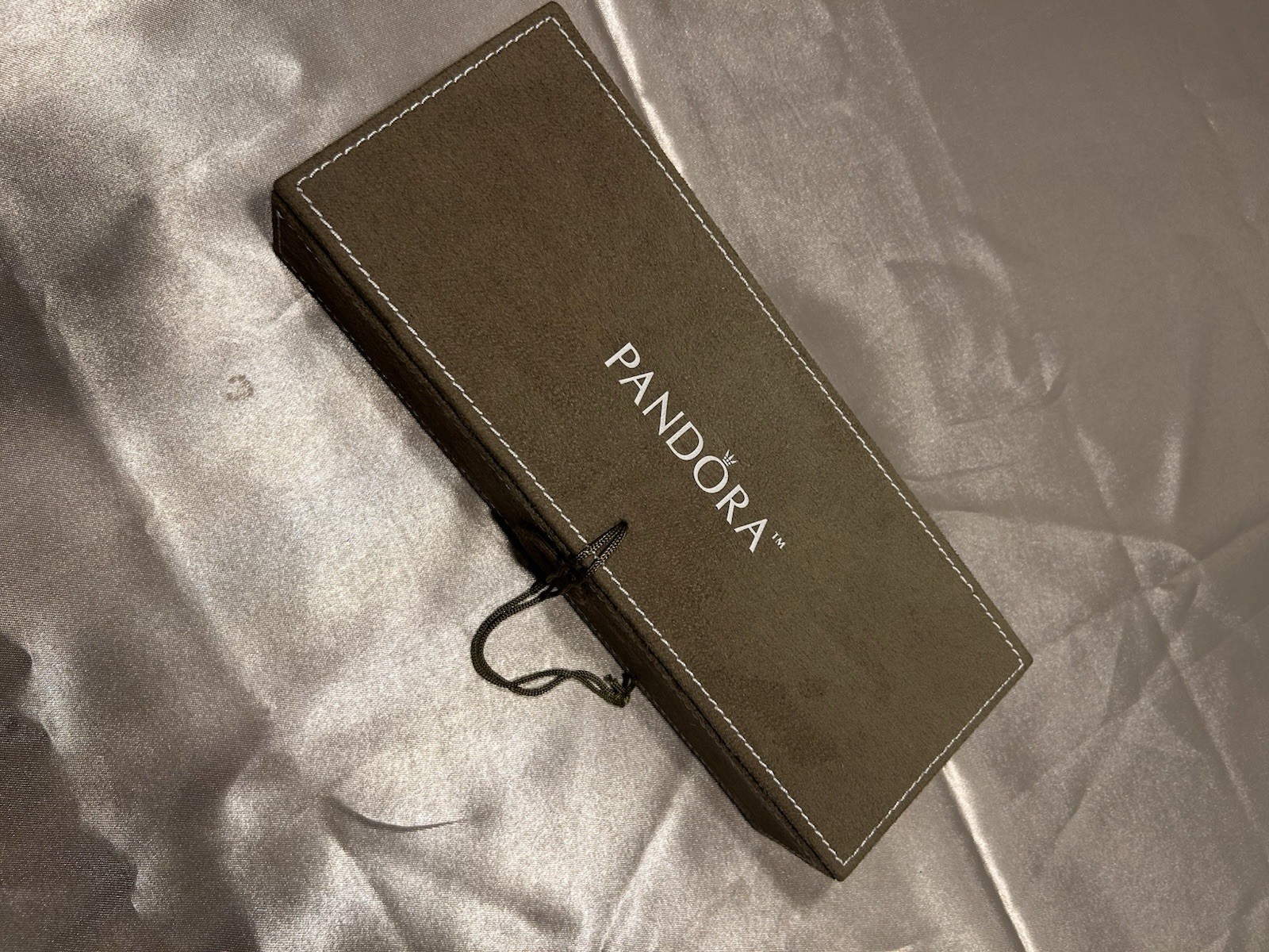PANDORA Travel Jewelry Box 3-Tier Organizer – W/ Tool & Sealed Cloth Brown