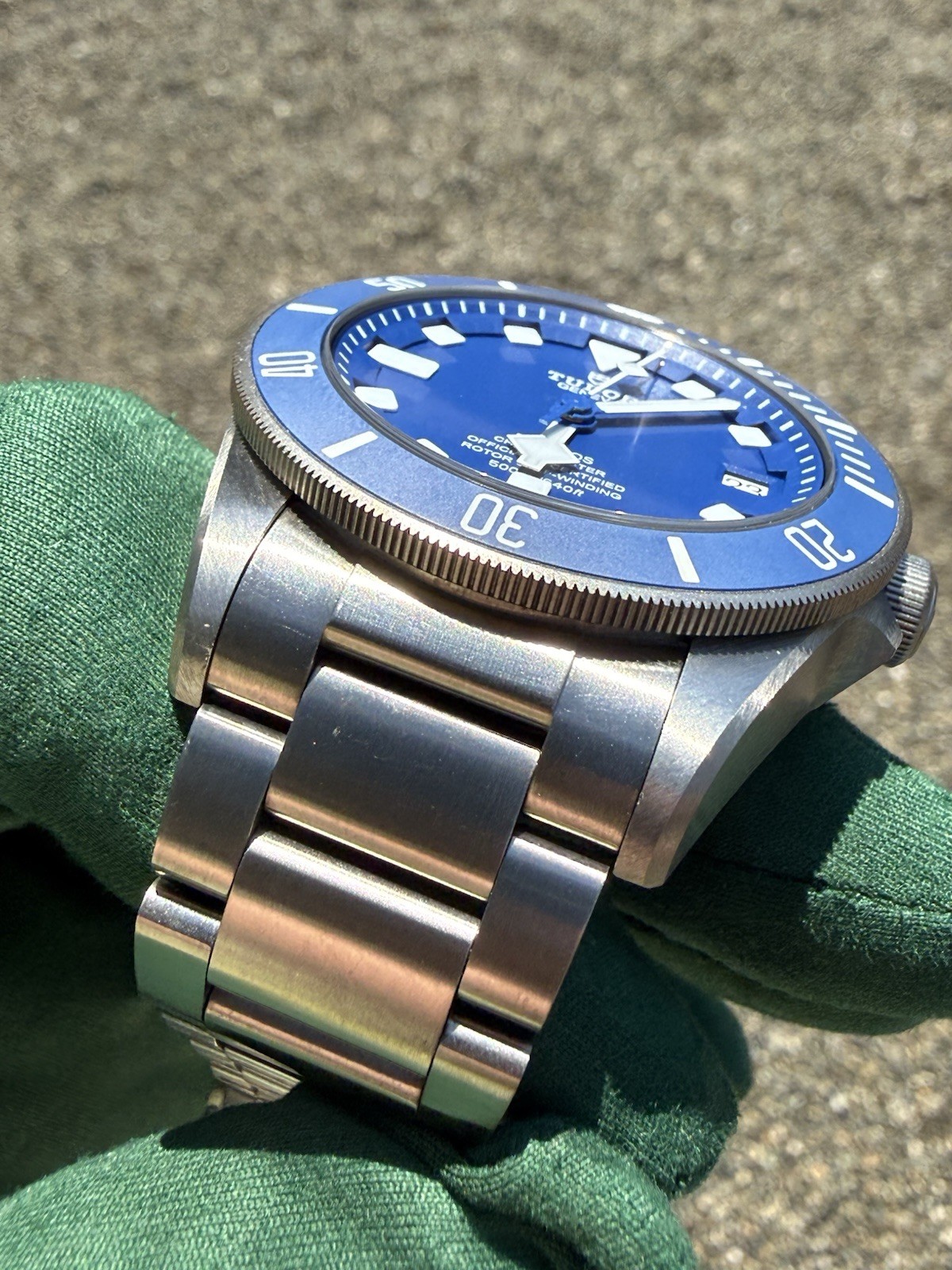 Tudor Pelagos 42mm Titanium Blue Dial 25600TB Watch