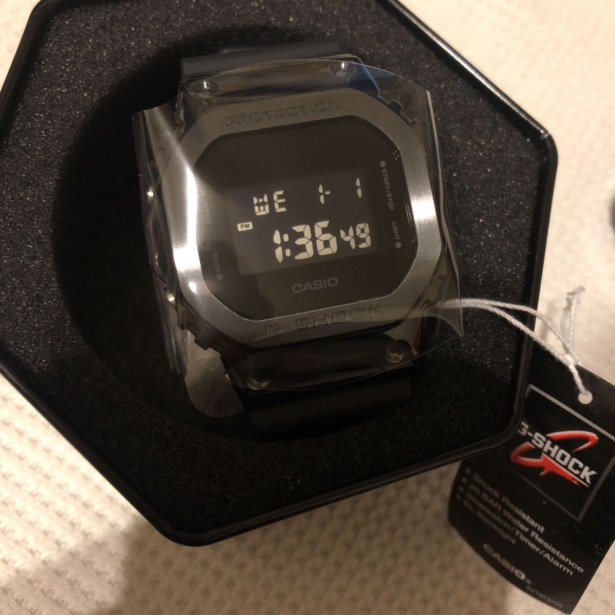 CASIO G-SHOCK GM-5600B-1 Black Metal Bezel Digital Watch Unused Full Set JP