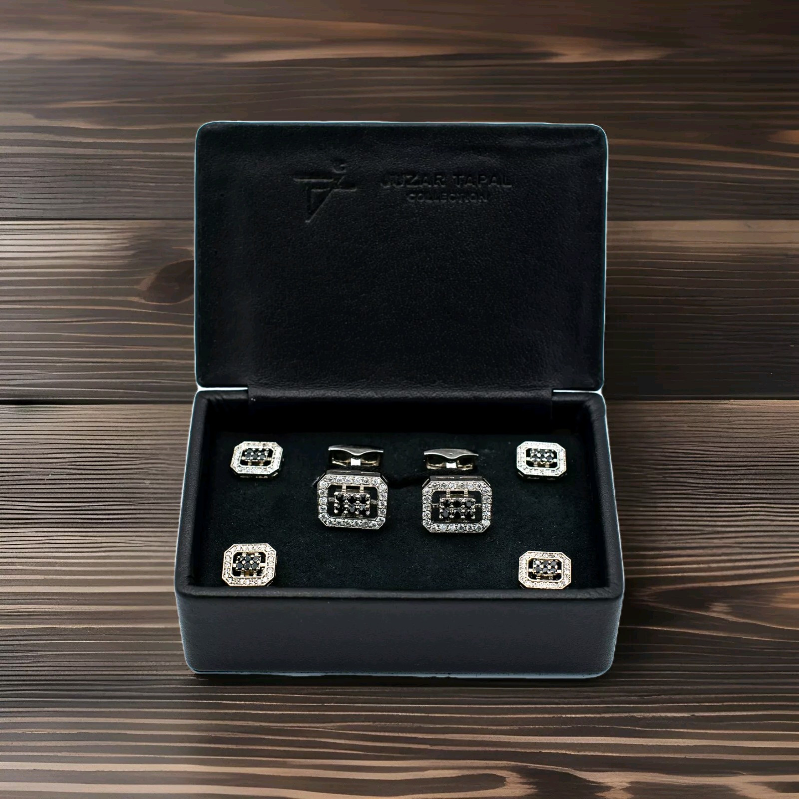 925 sterling silver men cufflinks with Tuxedo Buttons Unique Cufflinks
