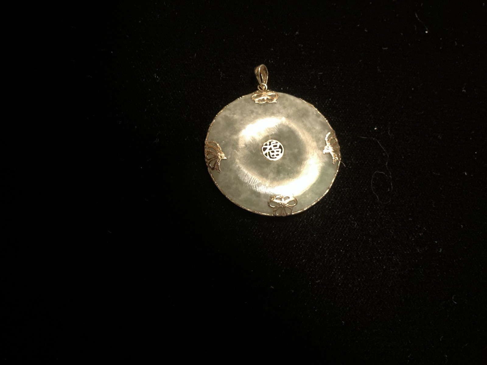 Jade Pendant 14kt Gold 11.7g