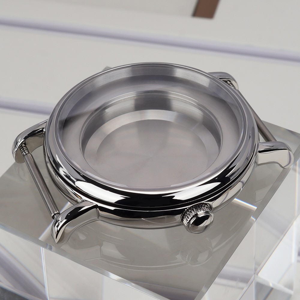 40mm Polished Watch Case 316L Stainless Steel For Eta 2824 PT5000 Movement 10ATM