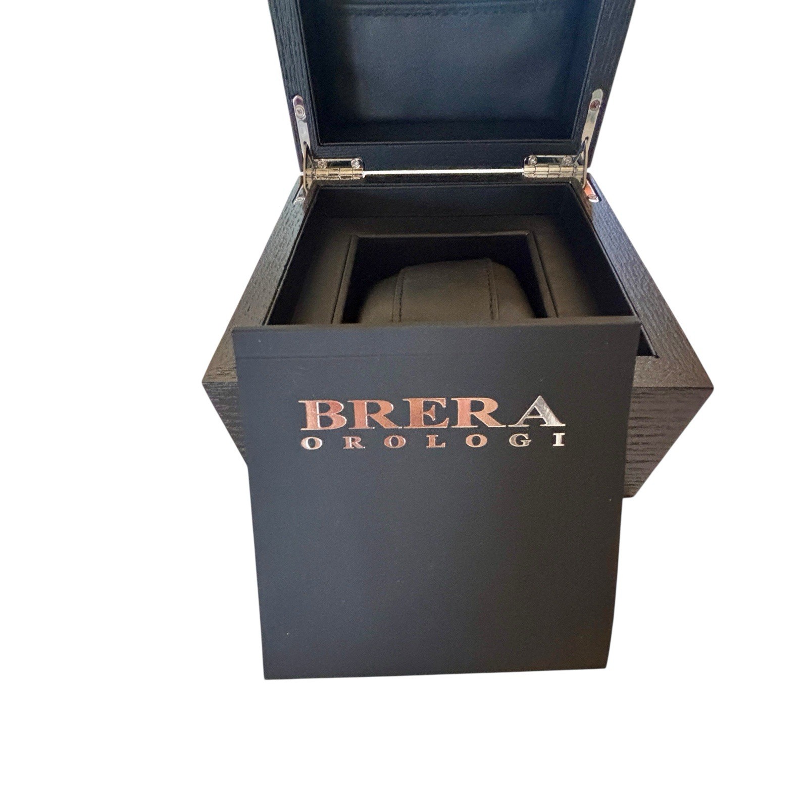 BRERA Orologi Watch Box Case And User Manual Black Vintage Genuine Box Only