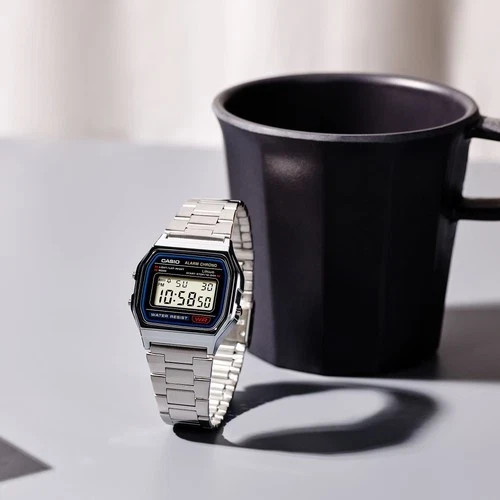 CASIO Digital WATCH VINTAGE RETRO 80’s A158WA-1 WARANTY GENUINE From Japan New