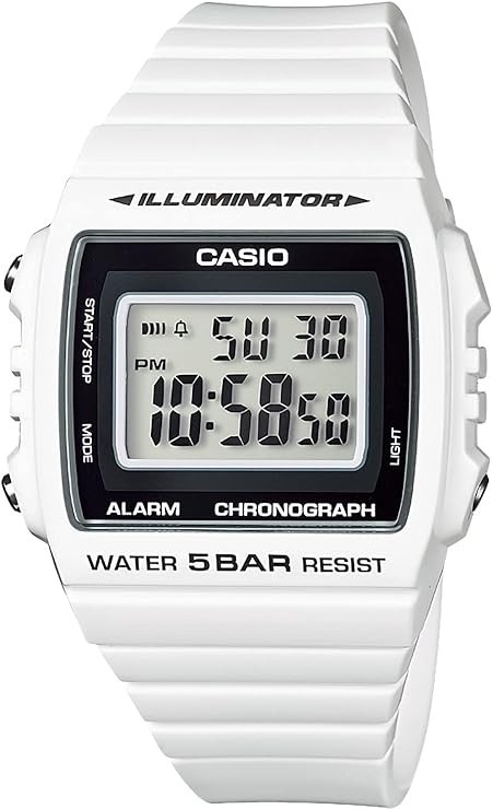 CASIO Collection Men’s Watch W-215H-7AJH White Blister Pack LED Light Stopwatch