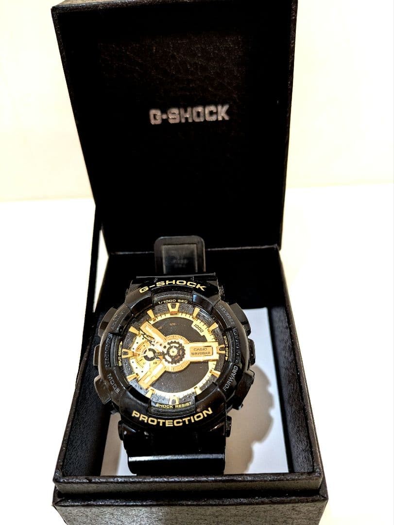 CASIO G-SHOCK watch body black gold regular price 22,550 yen junk item