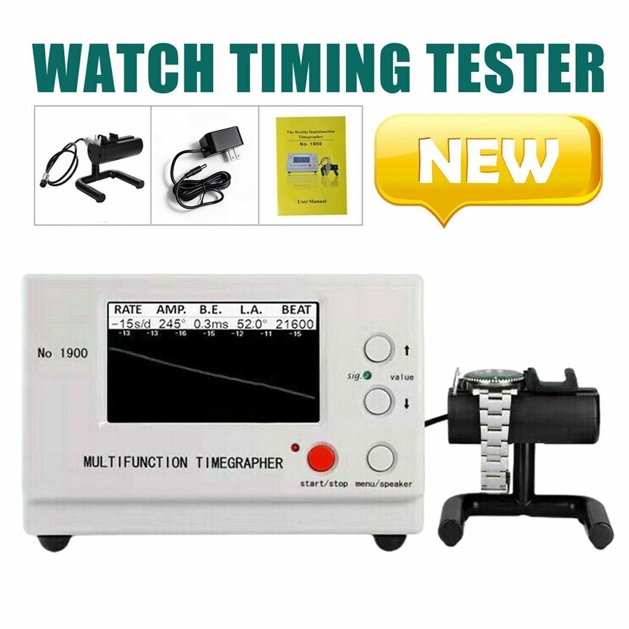 Weishi No.1900 Timegrapher Mechanical Watch Timing Machine Multifunction New