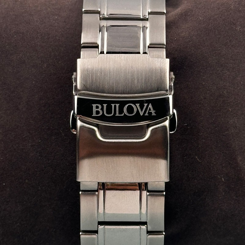 Bulova Marine Star 96B256 Blue Dial 6-Hand Chronograph Men’s Watch 43MM