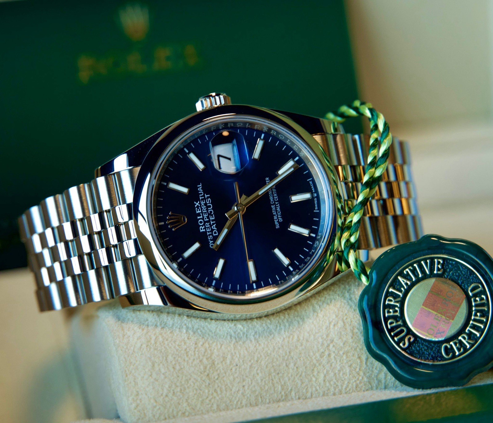 Rolex Datejust 36 “Blue Dial” COMPLETE SET 126200