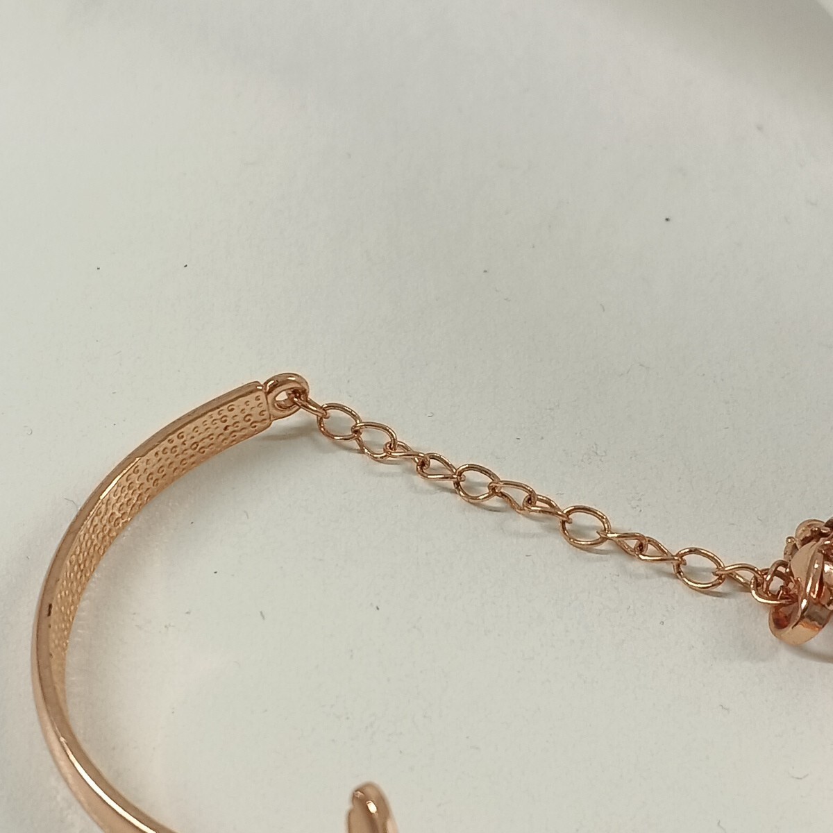 Women’s Cuff Bracelet Rose Gold One Size Brass Plated Jewelry