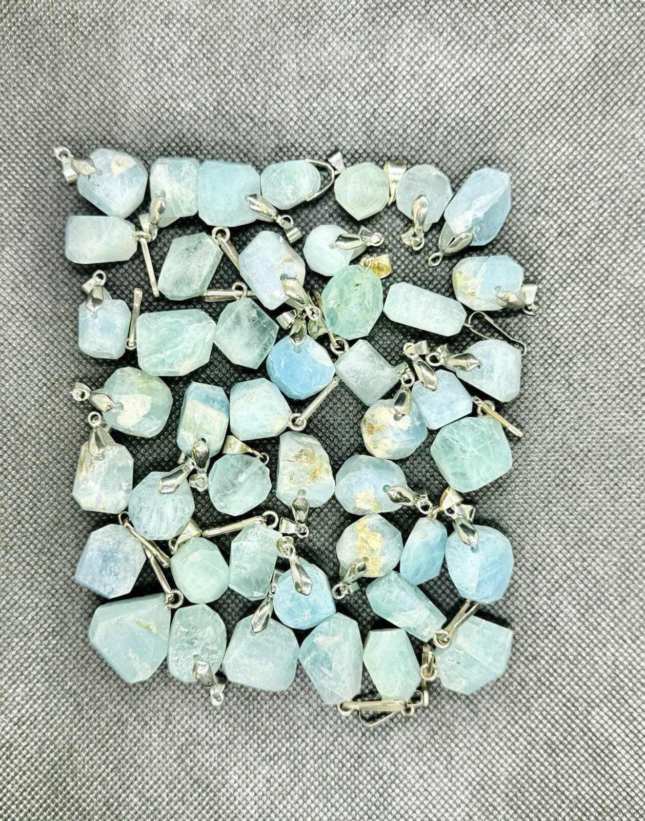 Aquamarine sterling silver pendant from Pakistan