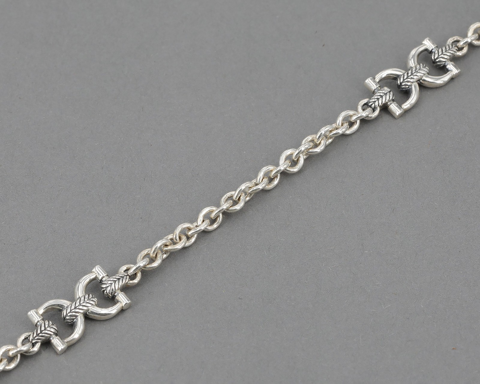 JAI by John Hardy QVC 18″ Sterling Silver Horse Bit Station Equestrian Necklace