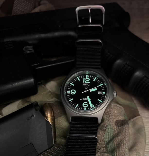 MWC Ltd Edition Titanium Military Watch, 300m Water Resistant & Sapphire Crystal