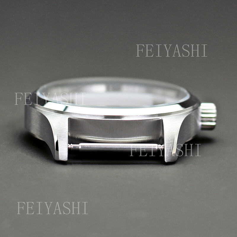 Brushed pilot watch case Stainless Steel For Japanese Seiko NH35 nh36 38 Aviator