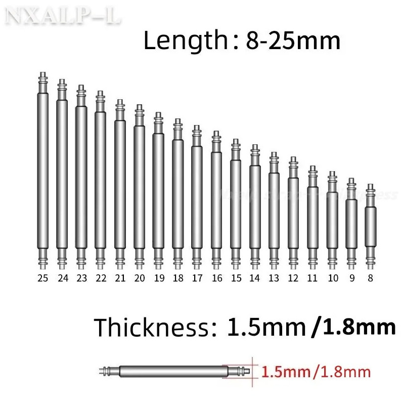 270/360pcs Stainless Steel Watch Spring Bars Strap Link Pin Repair Set – NEW