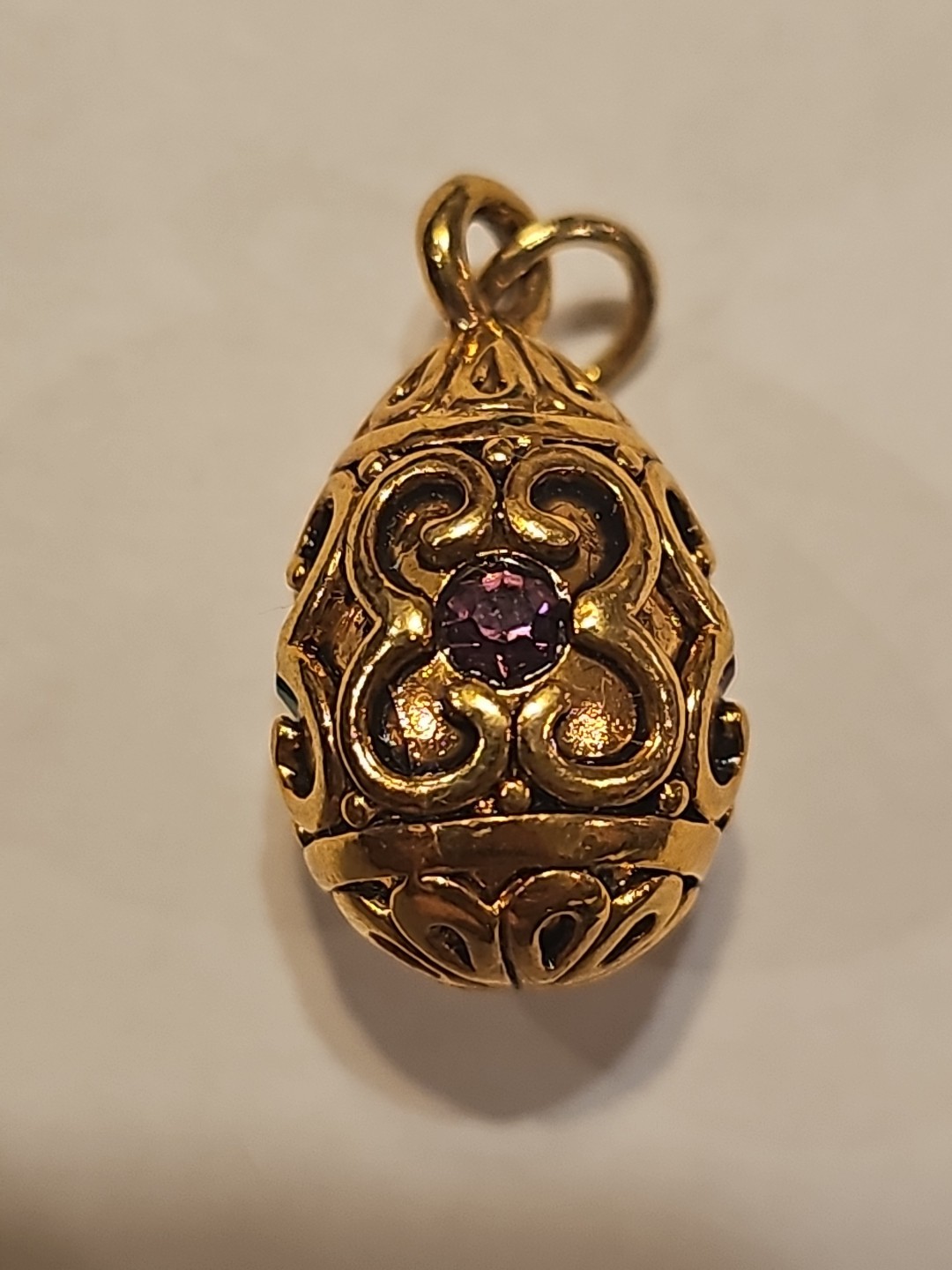 LOT OF 6 JOAN RIVERS ENAMEL FABERGE EGG STYLE CHARMS