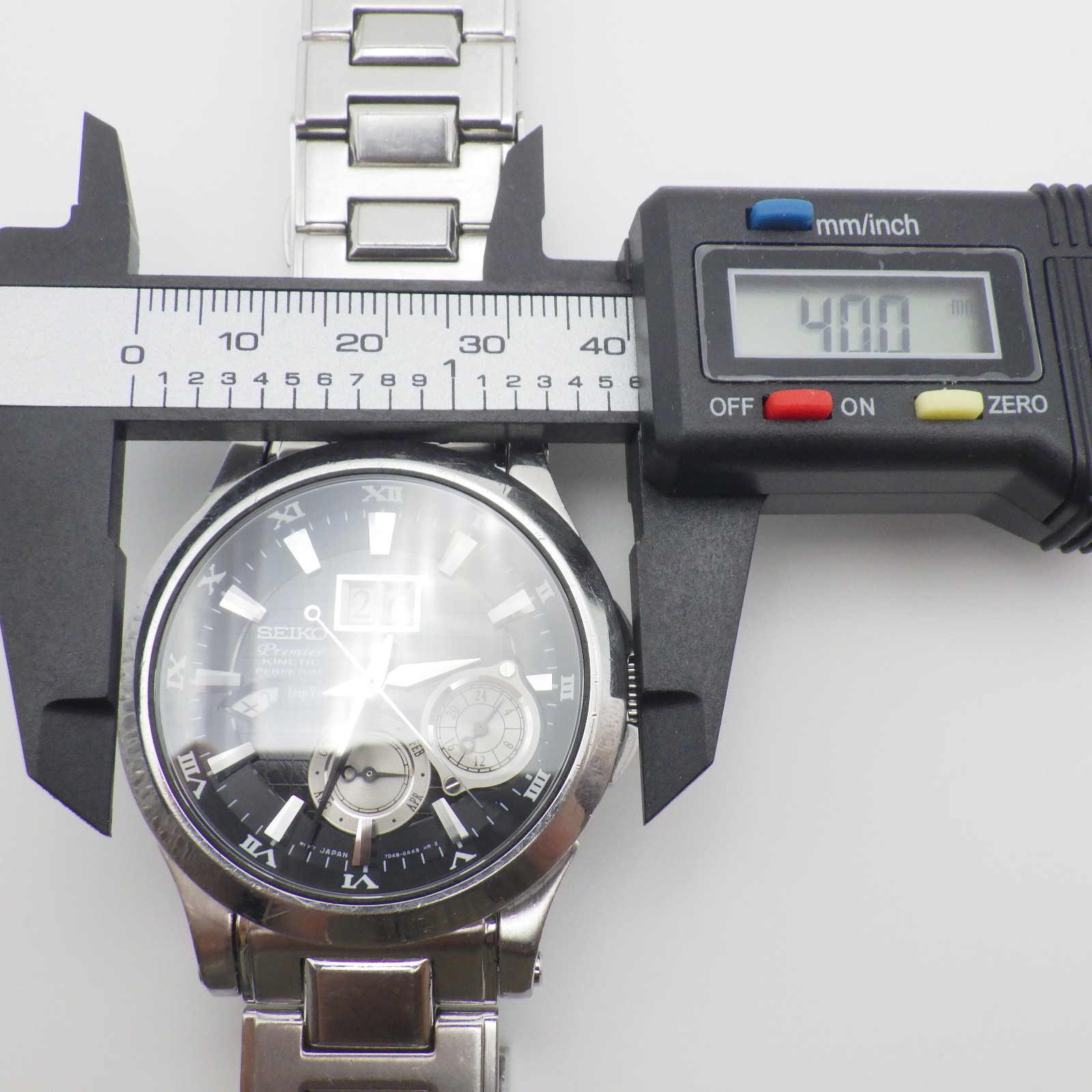 *EXC+++* Seiko Premier Kinetic Perpetual 7D48-0AA0 Vintage Kinetic Watch I5