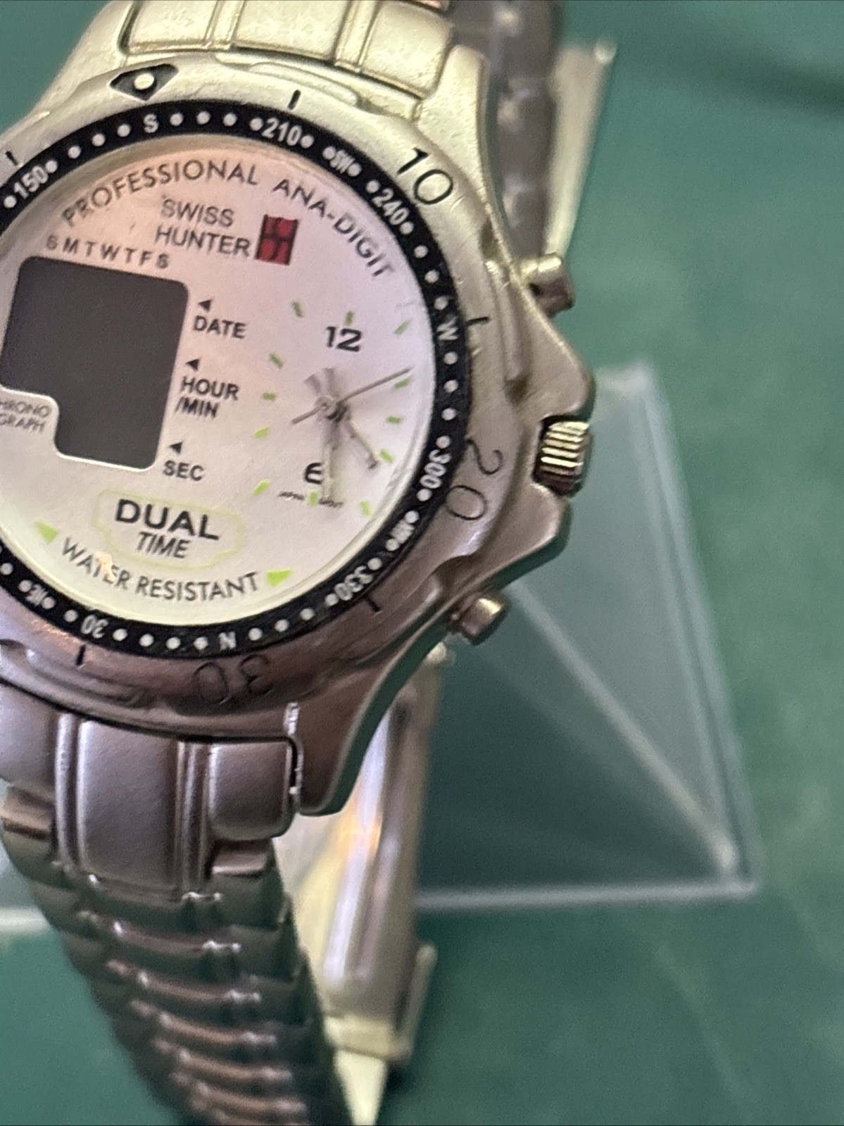 Dual Time Professional Ana-digit Swiss Hunter Parts Only