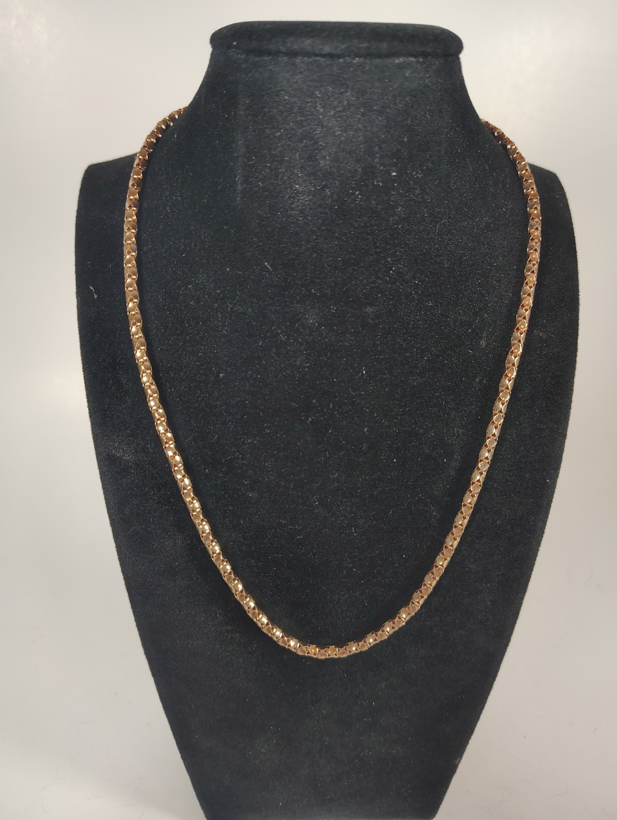 Milor Italy 925 Sterling Silver Rose Gold Adjustable Slider Necklace 24″ 13.15g