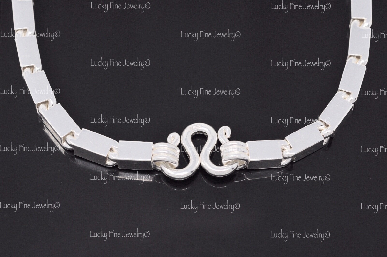 999 FINE silver Handmade Baht Box Chain Necklace Approx 150.00 Grams 24 inch