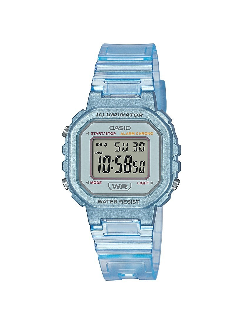 Casio Women’s Watch Blue Resin Band Calendar Daily Alarm 30MM LA20WHS-2A