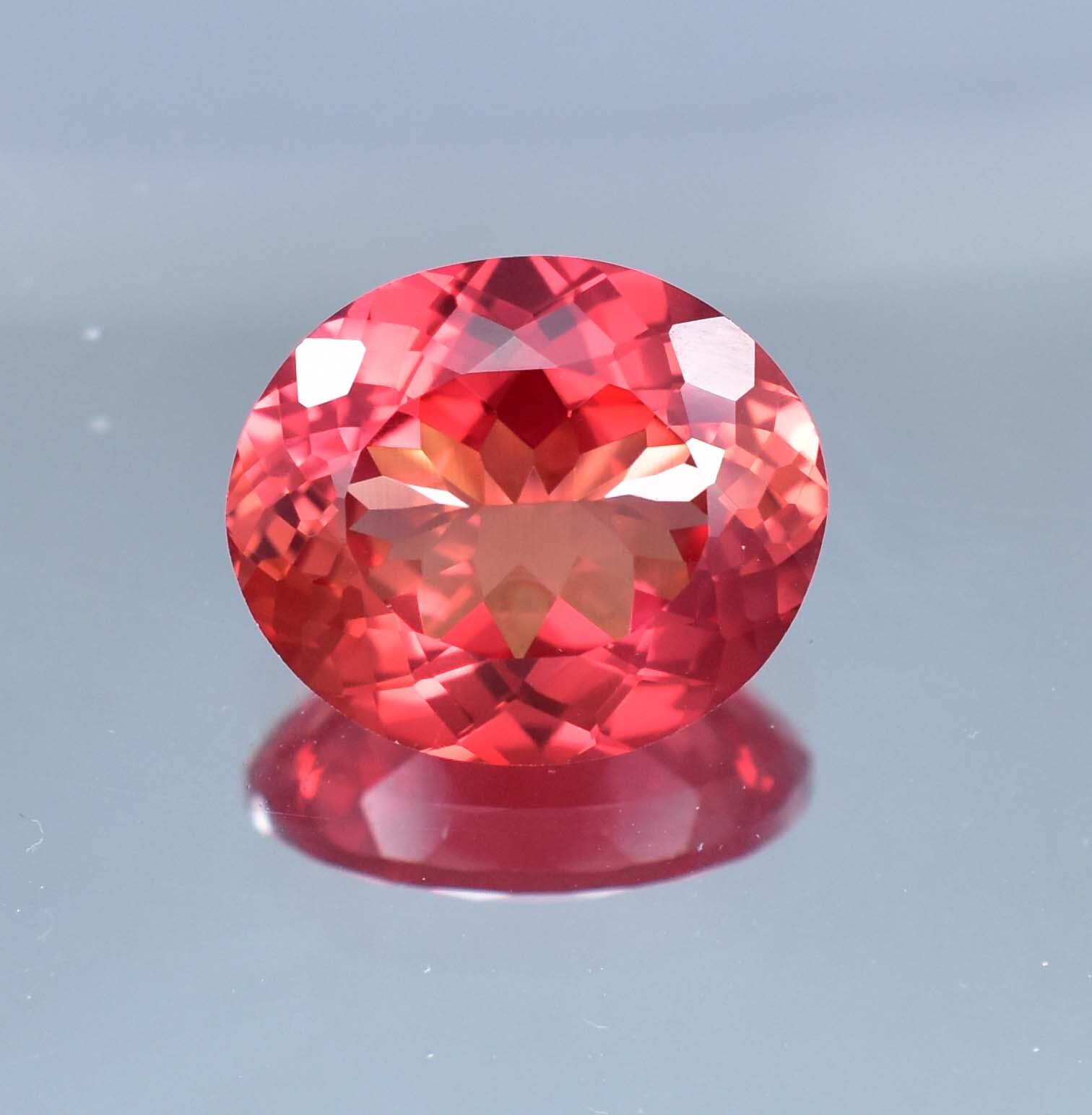 19 x 16 MM Natural Ceylon Padparadscha Sapphire Gemstone 23.10 Ct, GIT Certified
