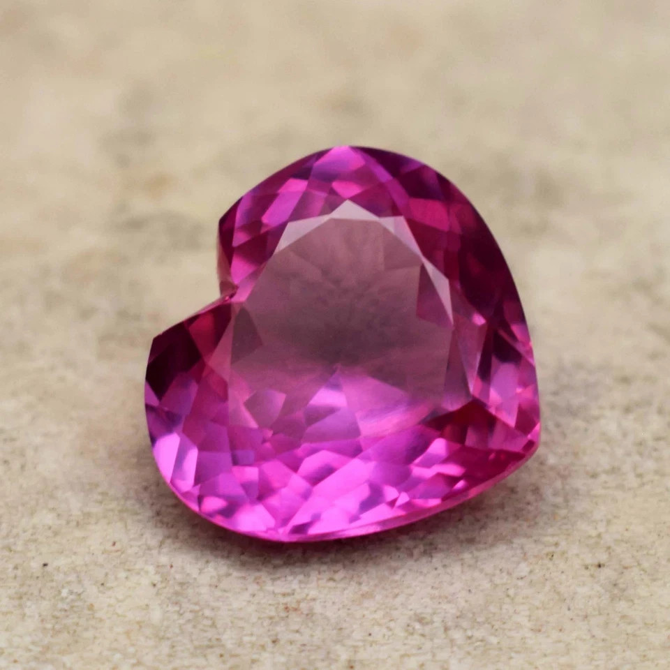 25.70 Ct Burma Natural Pink Ruby Heart Cut Flawless Certified Loose Gemstone