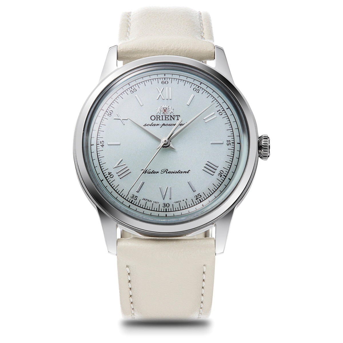 ORIENT Bambino RN-WK0002E Pale Green Solar Quartz Women’s Watch New in Box​