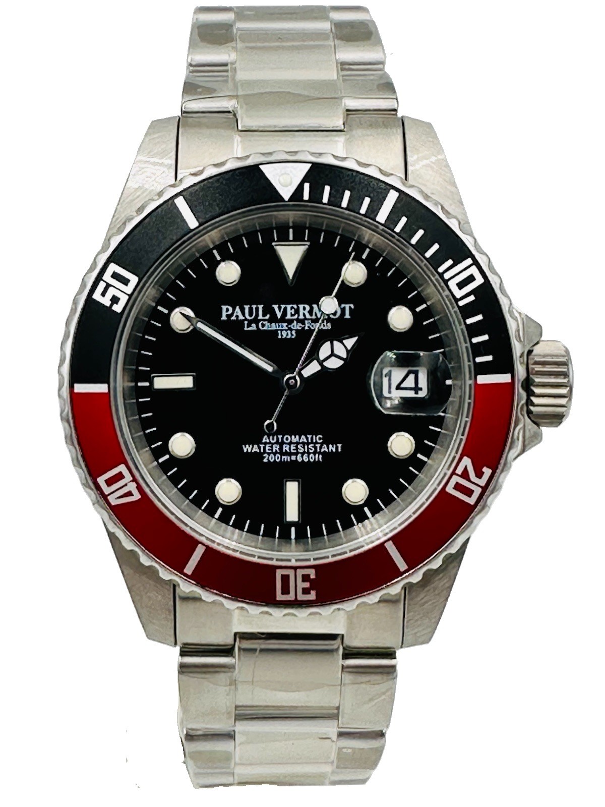 Paul Vermot SUB 200m Automatic Seiko PV6763KR/438 Watch Hot Discount New
