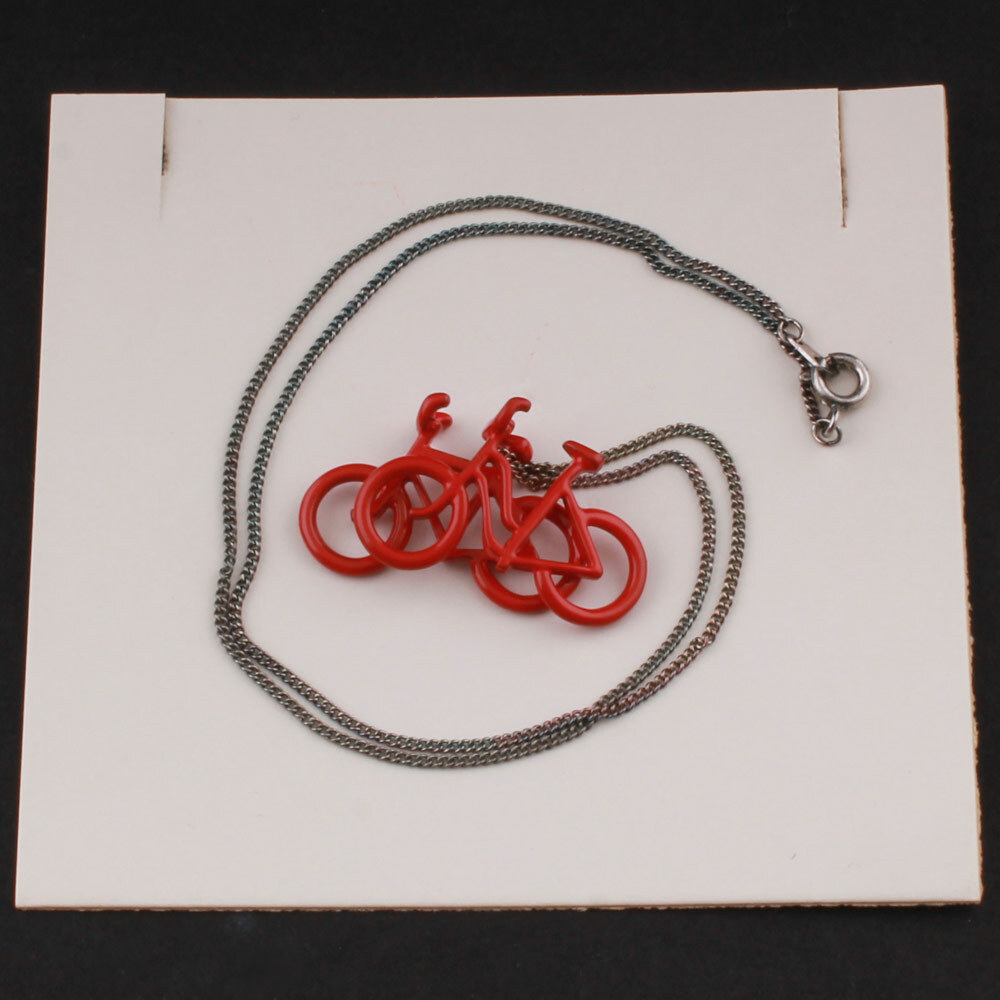 OBP Collection A/S Copenhagen 2 x Red Bike Pendant. “Sunshine & Night”. NEW!