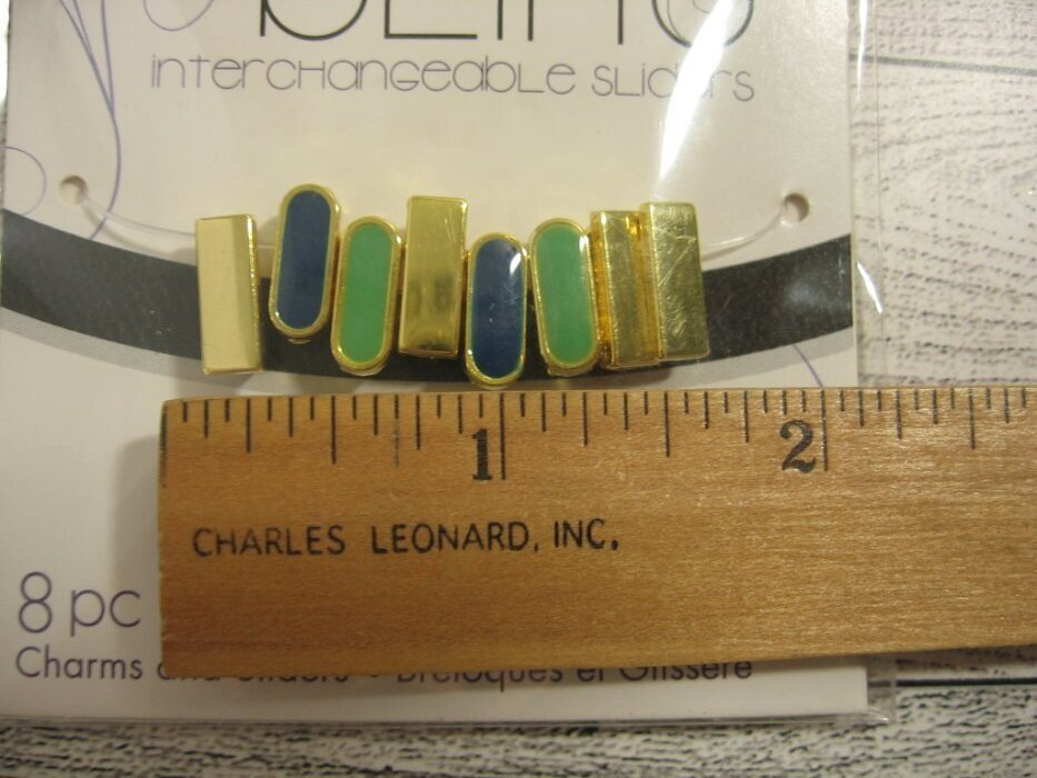 NEW Slider Beads Charms & Bracelet Jewelry Lot Enamel Rhinestones 43 Pc.
