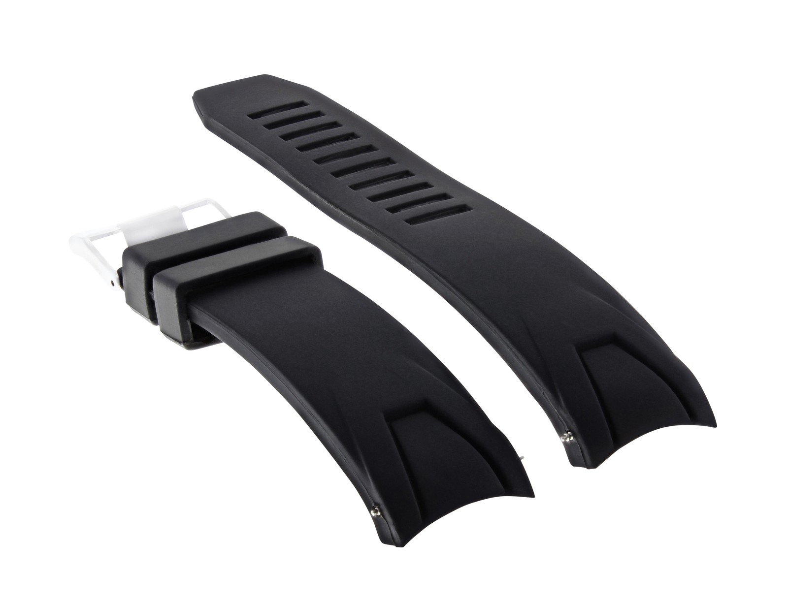 22MM RUBBER WATCH BAND STRAP FOR 45.5MM OMEGA SEAMASTER PLANET OCEAN XL BLACK