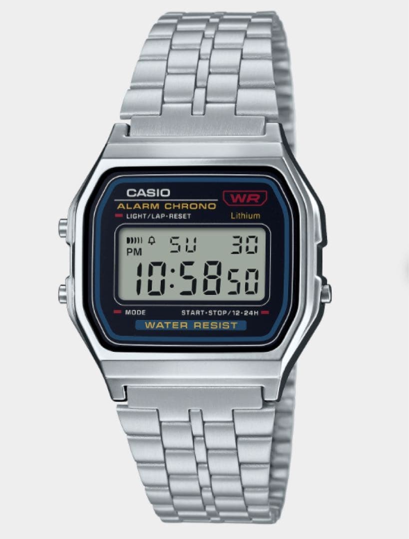 CASIO A159WA-N1JH Digital Watch Silver Japan Domestic Model New Unused