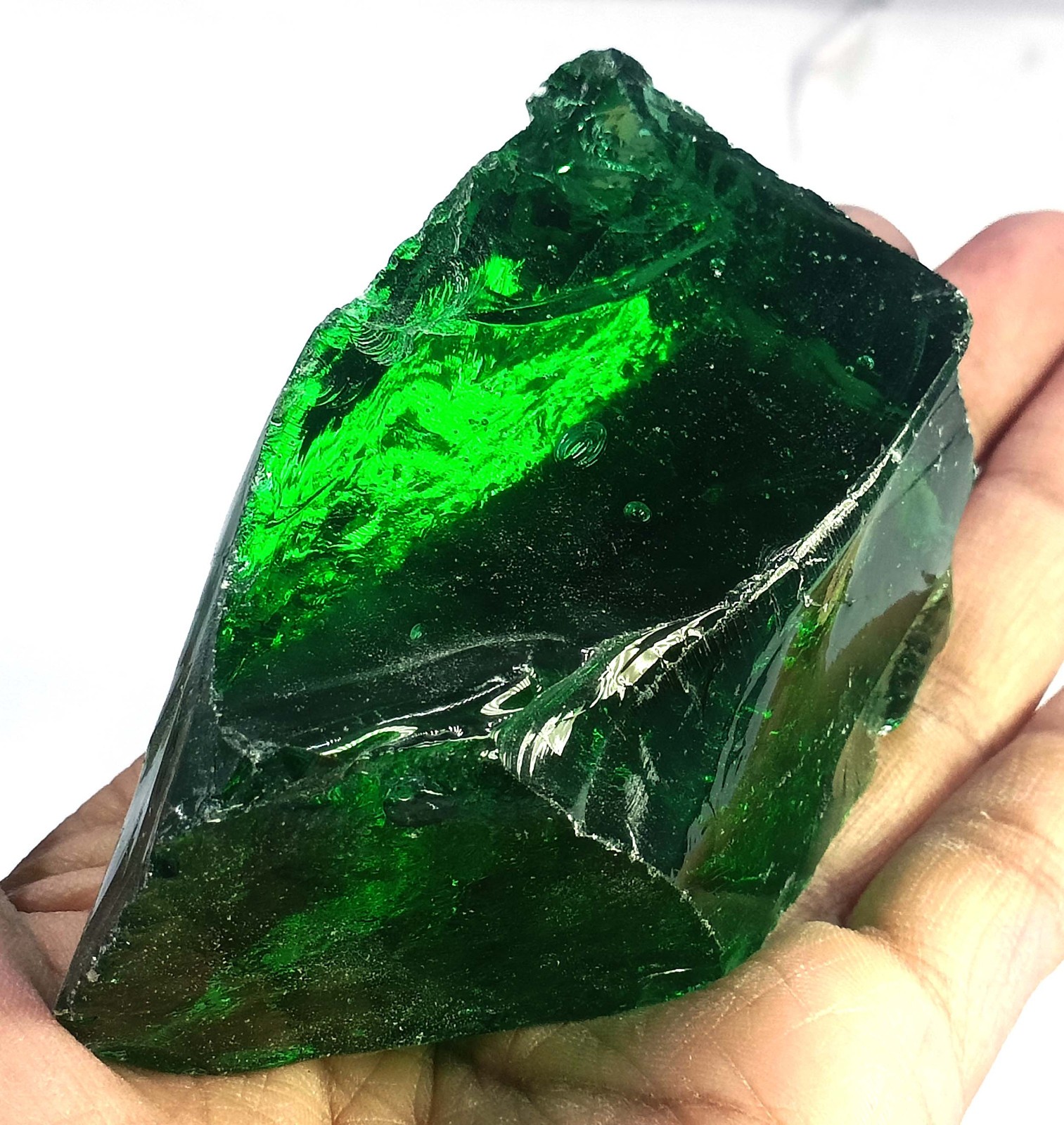 714 Carat Natural Green Emerald Rough EGL Certified Loose Gemstone 6AGR