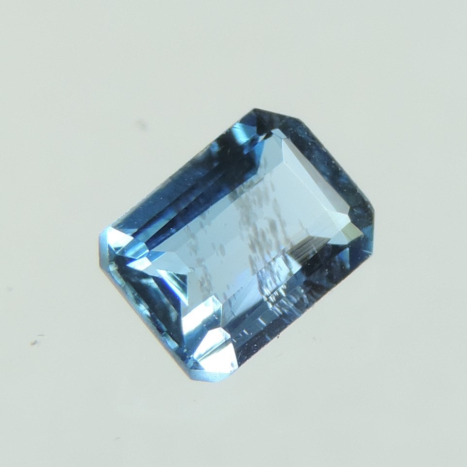 santa maria blue aquamarine faceted octagon cut, namibia, 0.6 cts #11