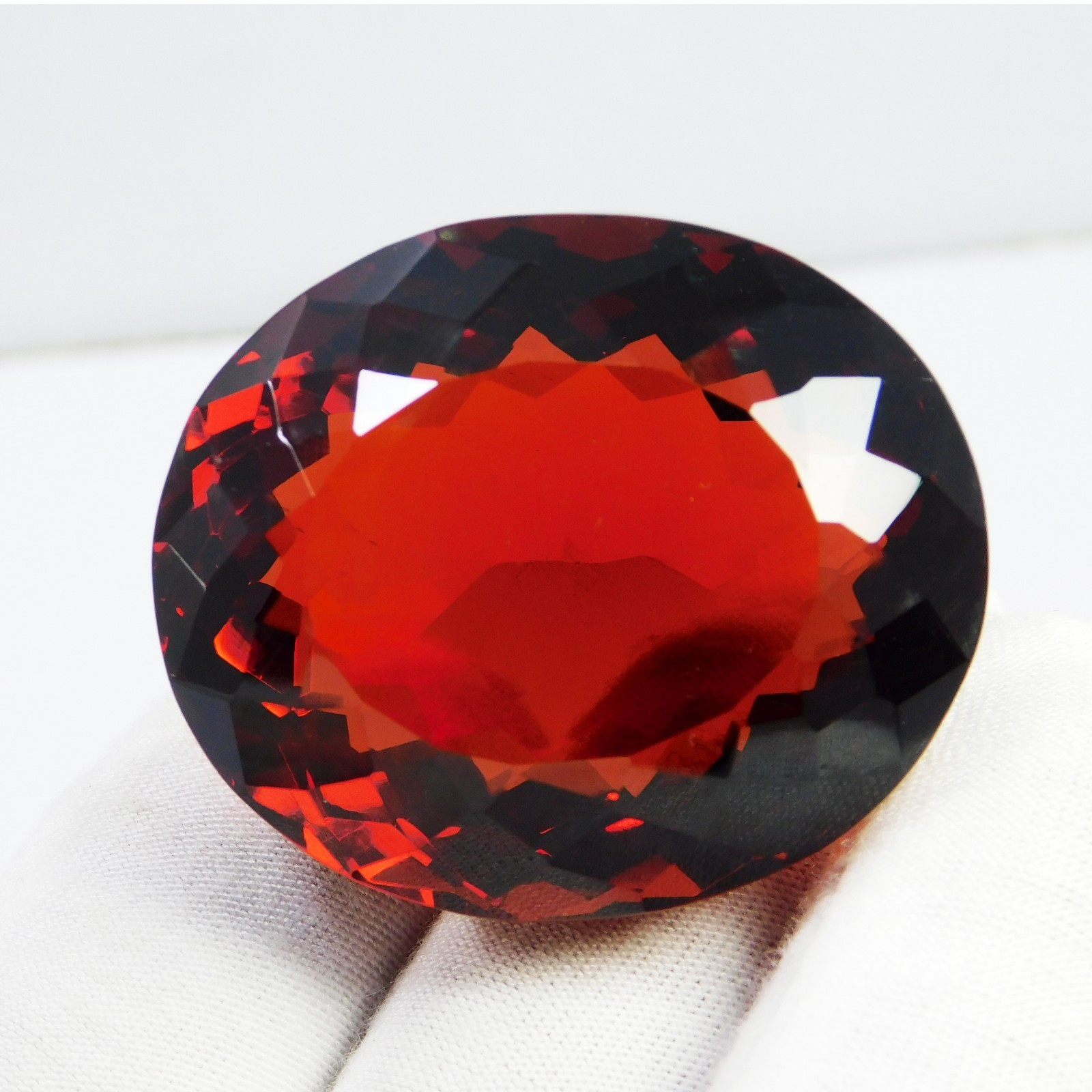 Stunning 198.20 Ct Natural Hessonite Garnet Oval Cut Certified Loose Gemstone