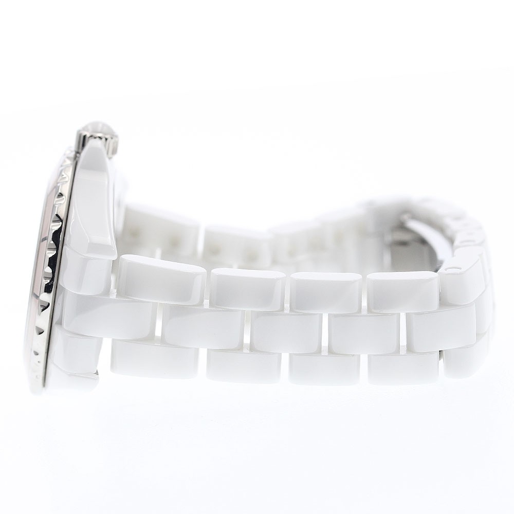 CHANEL J12 H4466 8P Diamond Soft Pink white Dial Quartz Ladies Watch_897251