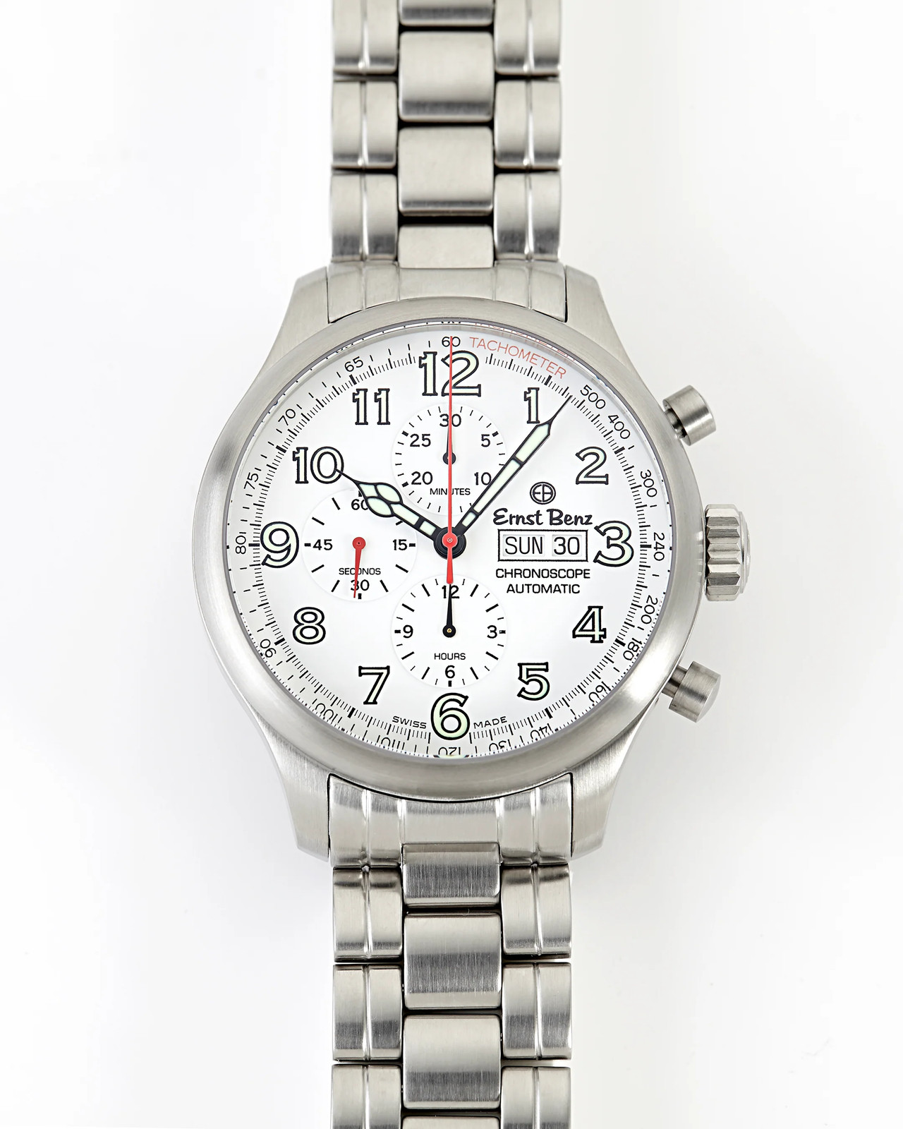 Ernst Benz 47mm ChronoScope White Dial