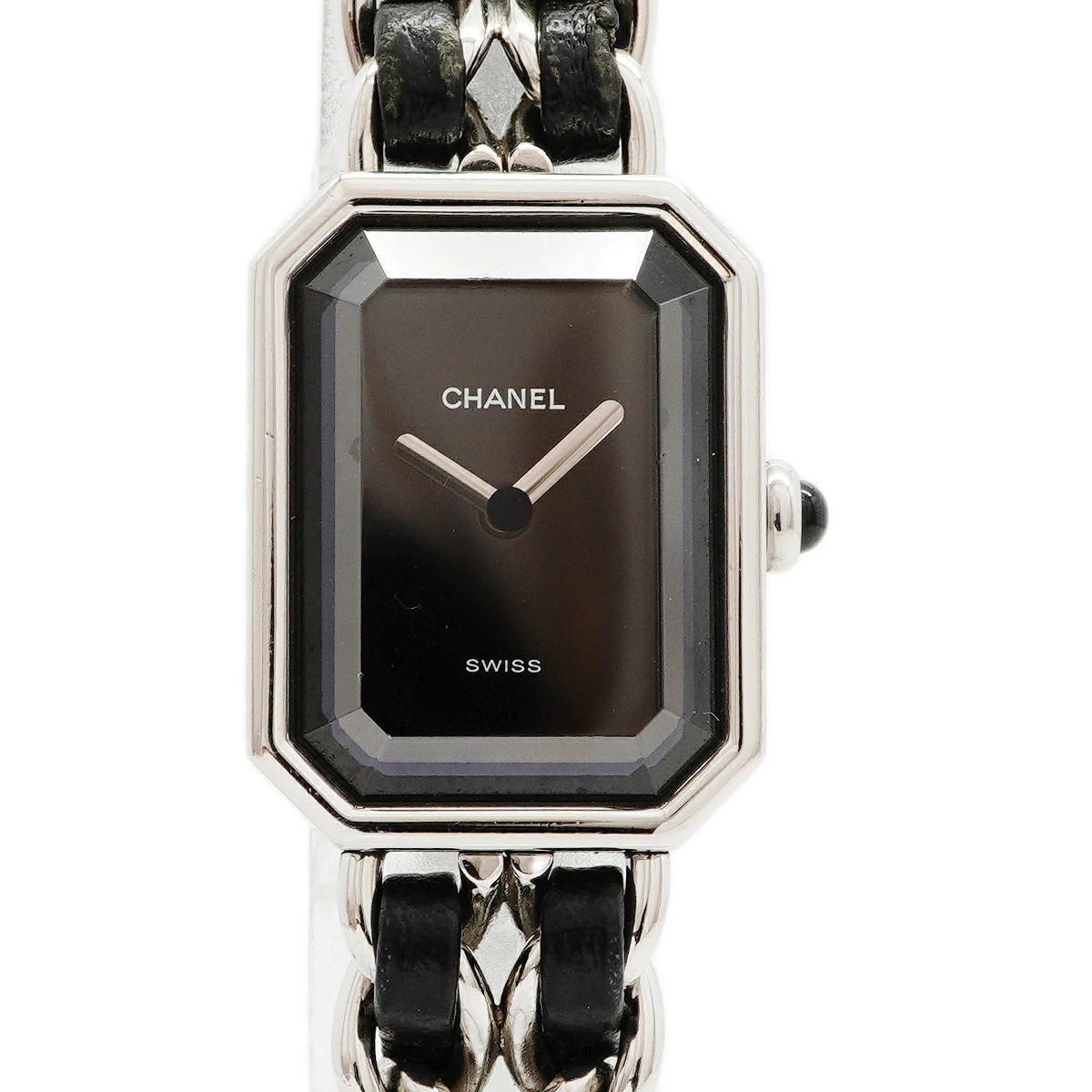 Chanel Première L H0451 20.1mm Black Dial Quartz Women’s Wristwatch #OTW242