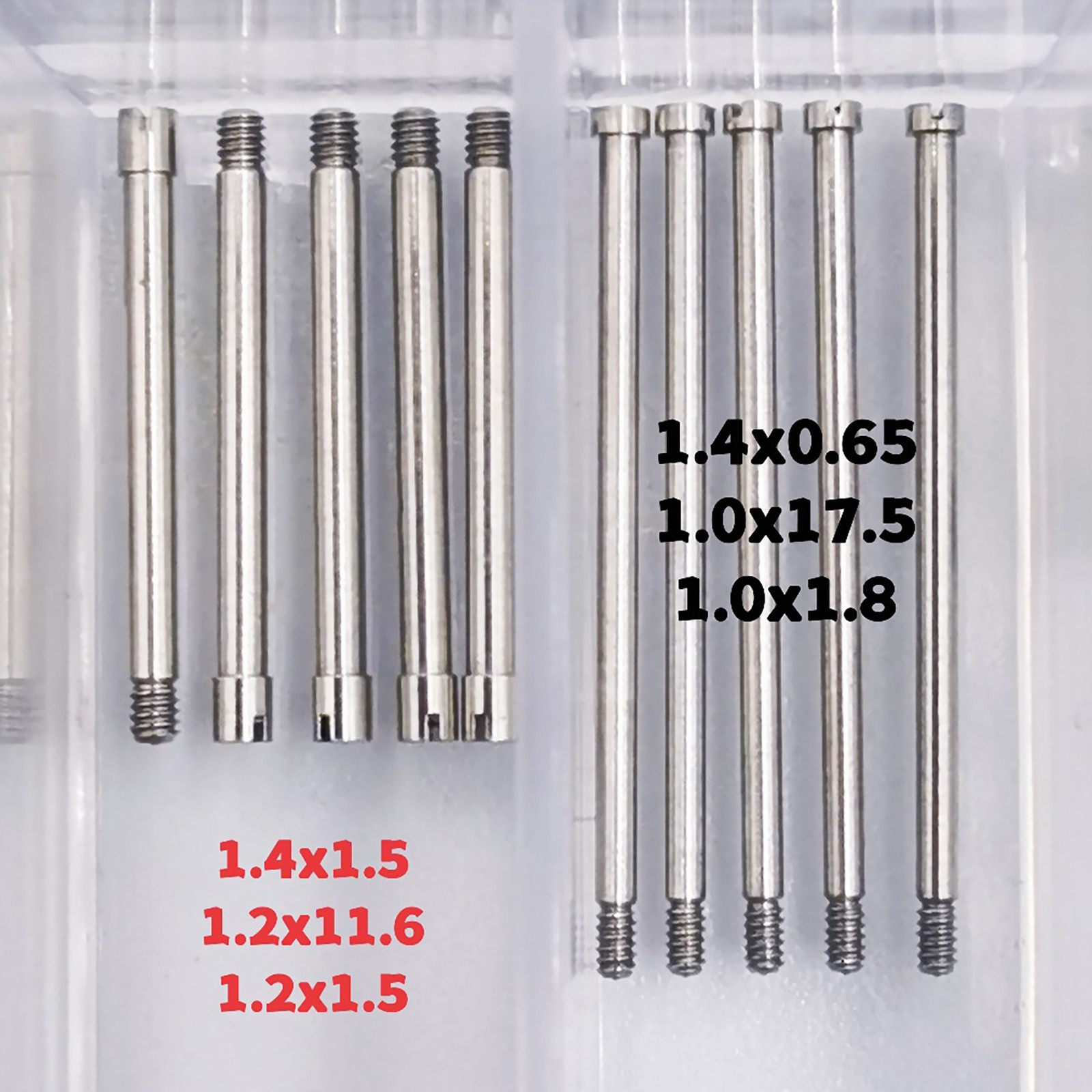 100Pcs/Box Watch Band Steel Screw 20 Sizes Watch Assortment Screws For Rlx Watch