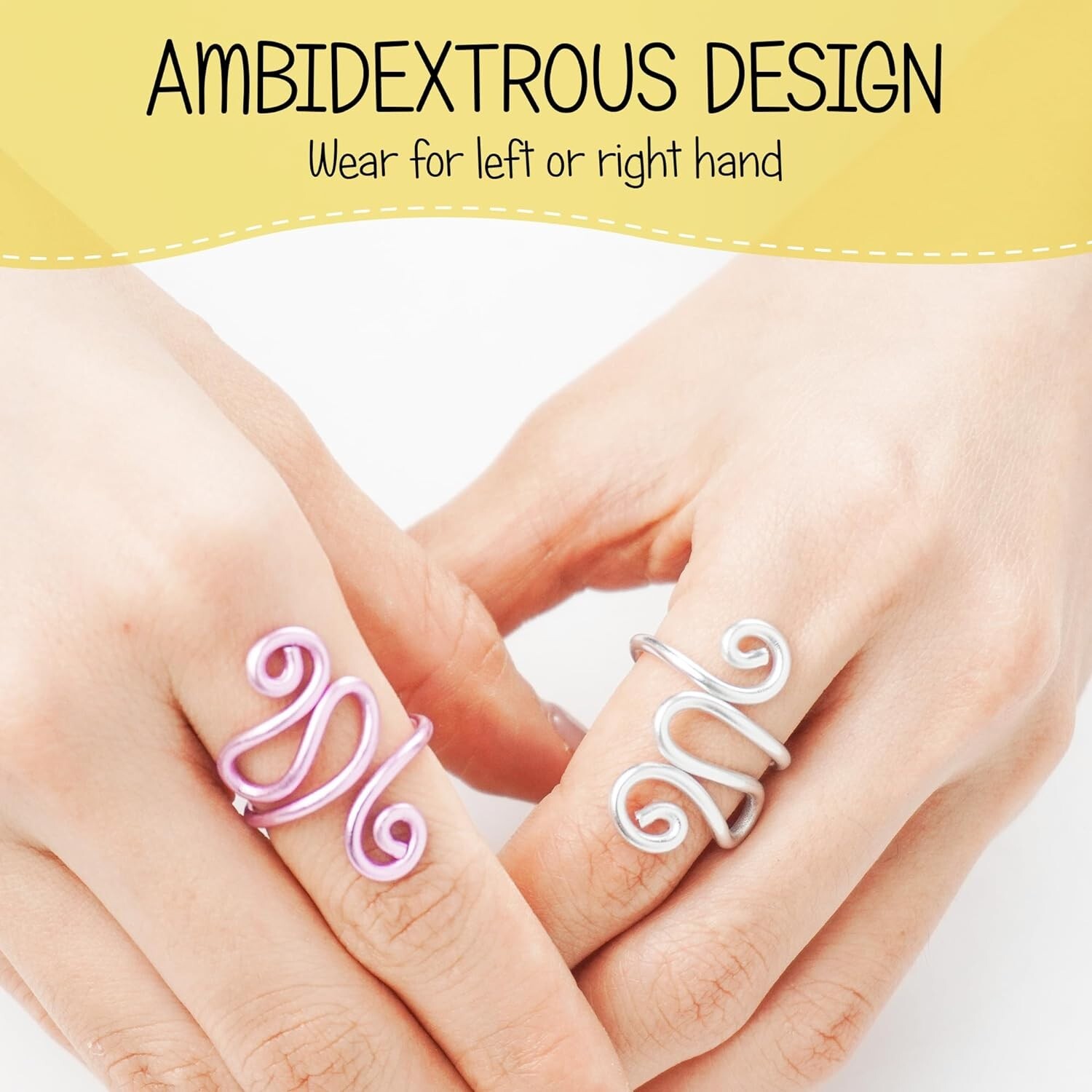 Handmade Crochet Tension Ring, Lefties & Righties Yarn Tension Control Ring-B21
