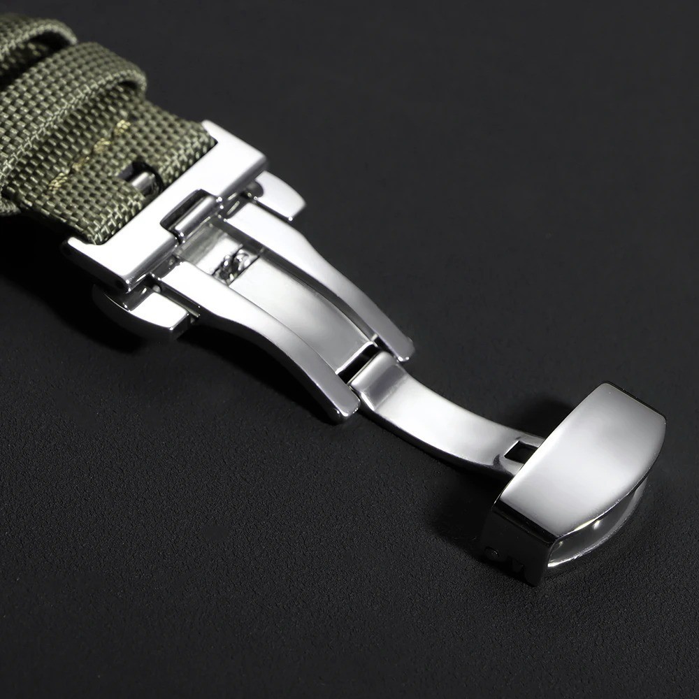 Quick Release Watch Strap 20mm 22mm Waterproof Nylon Strap Butterfly Clasp
