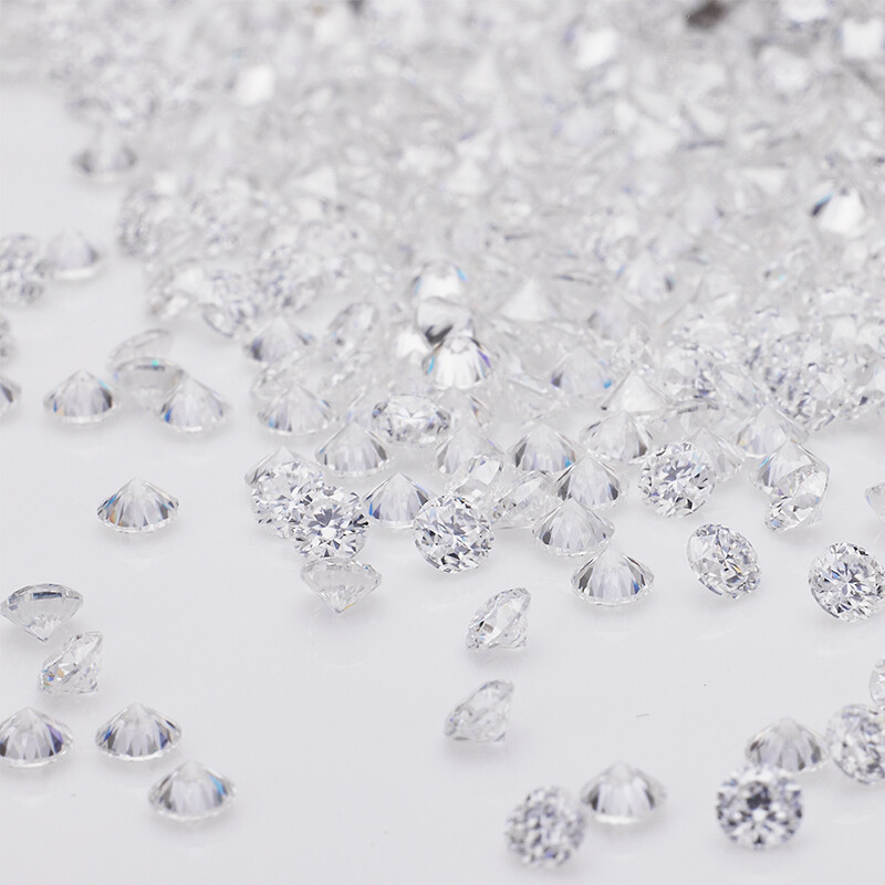 0.8-5mm 1ct Round White D Loose Moissanite Stone VVS1 Brilliant Excellent Cut