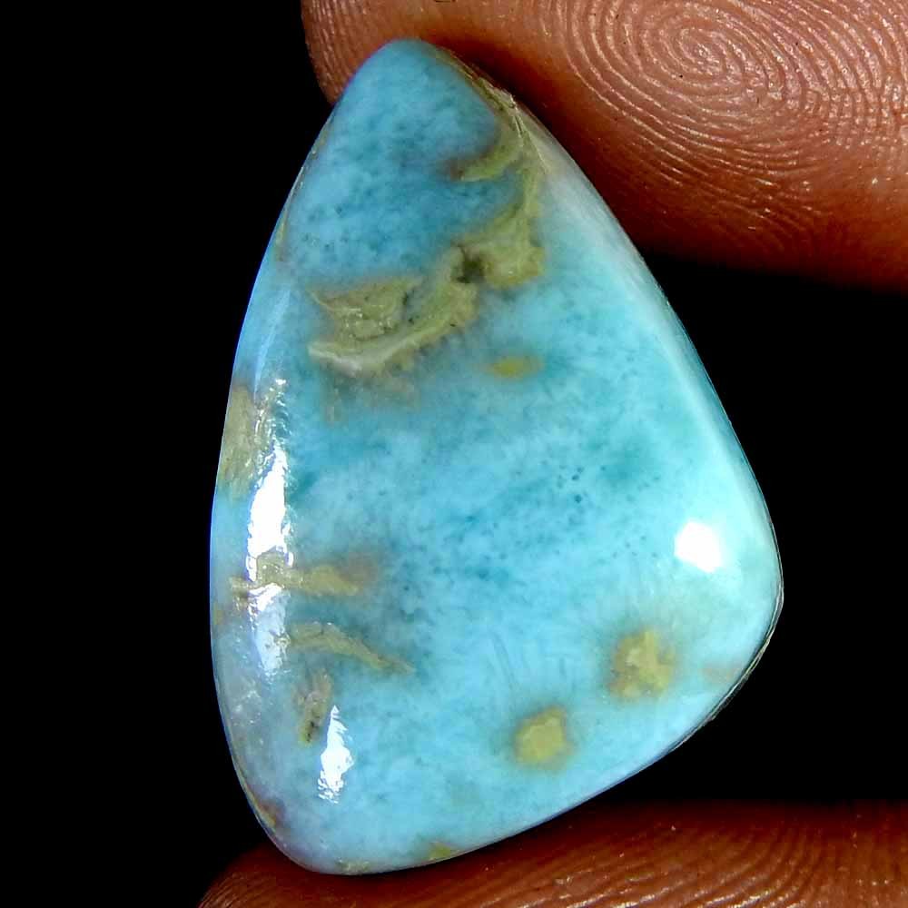 25.05 CT Natural Dominican Nice Blue Larimar Stone Fancy Cabochon