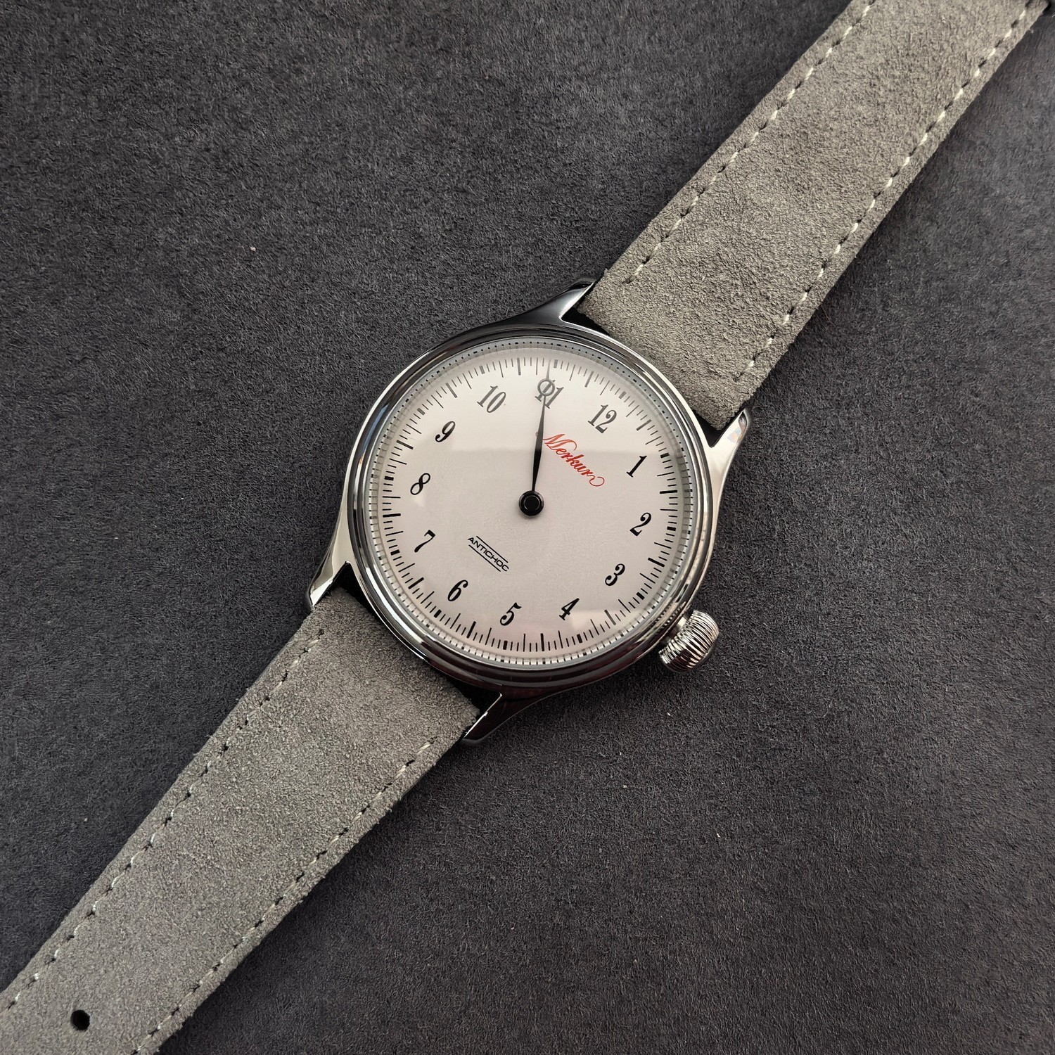 Merkur Men Automatic Watch Mechanical Wristwatch Waterproof Sapphire One Pointer
