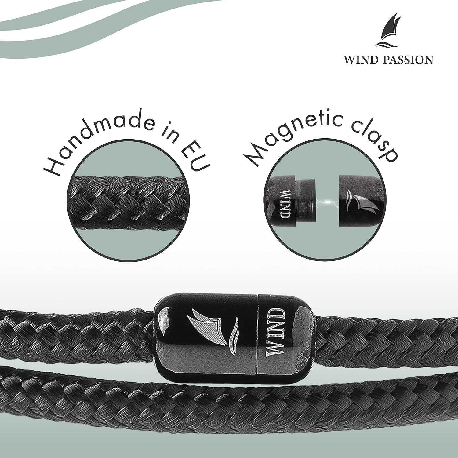 – Men’S Bracelet, Durable Rope Wristband for Men, Versatile Pulseras Para Hombre