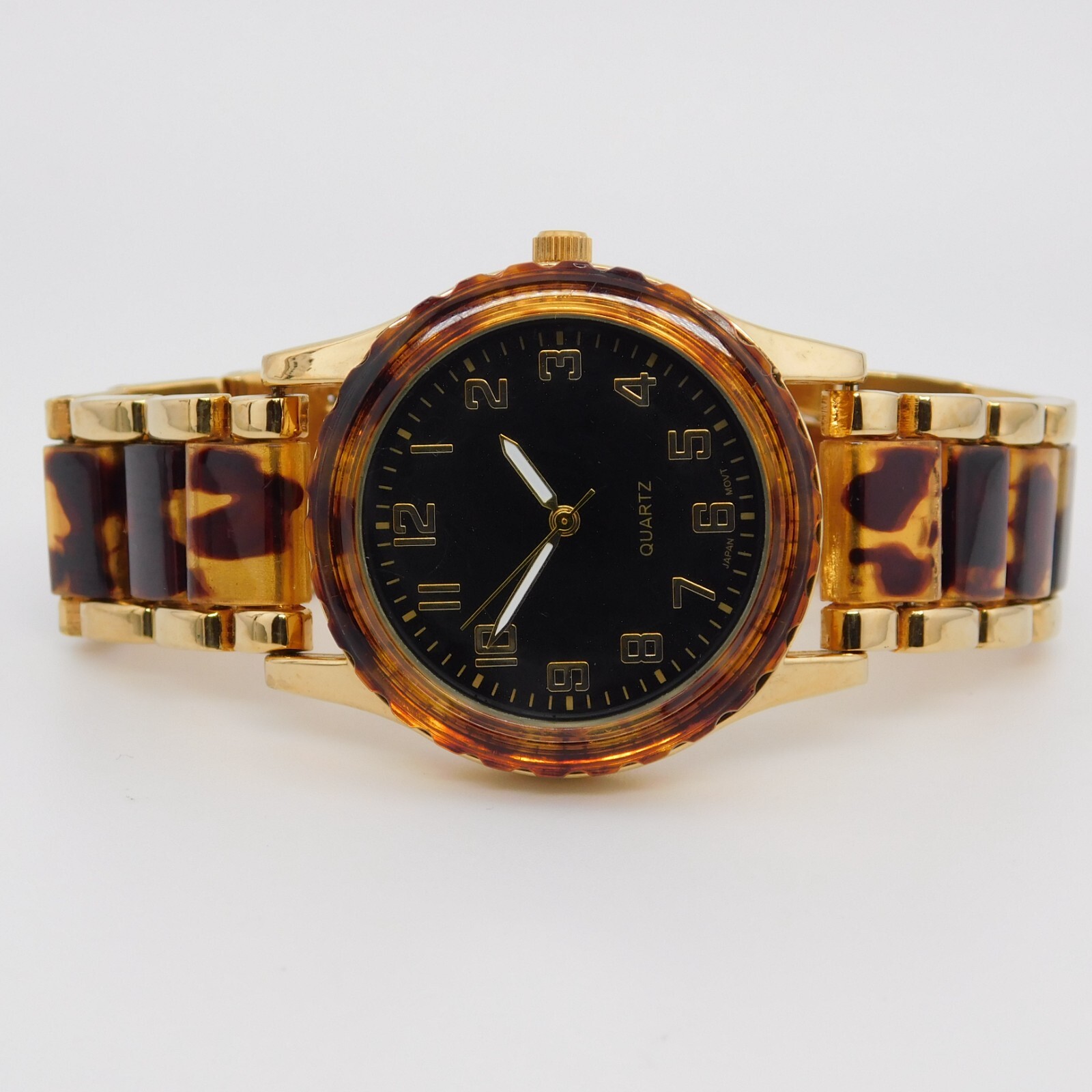 Turtle Pattern Three-Hand Quartz Analog Women’s Watch Sz. 7 3/4″ New Battery